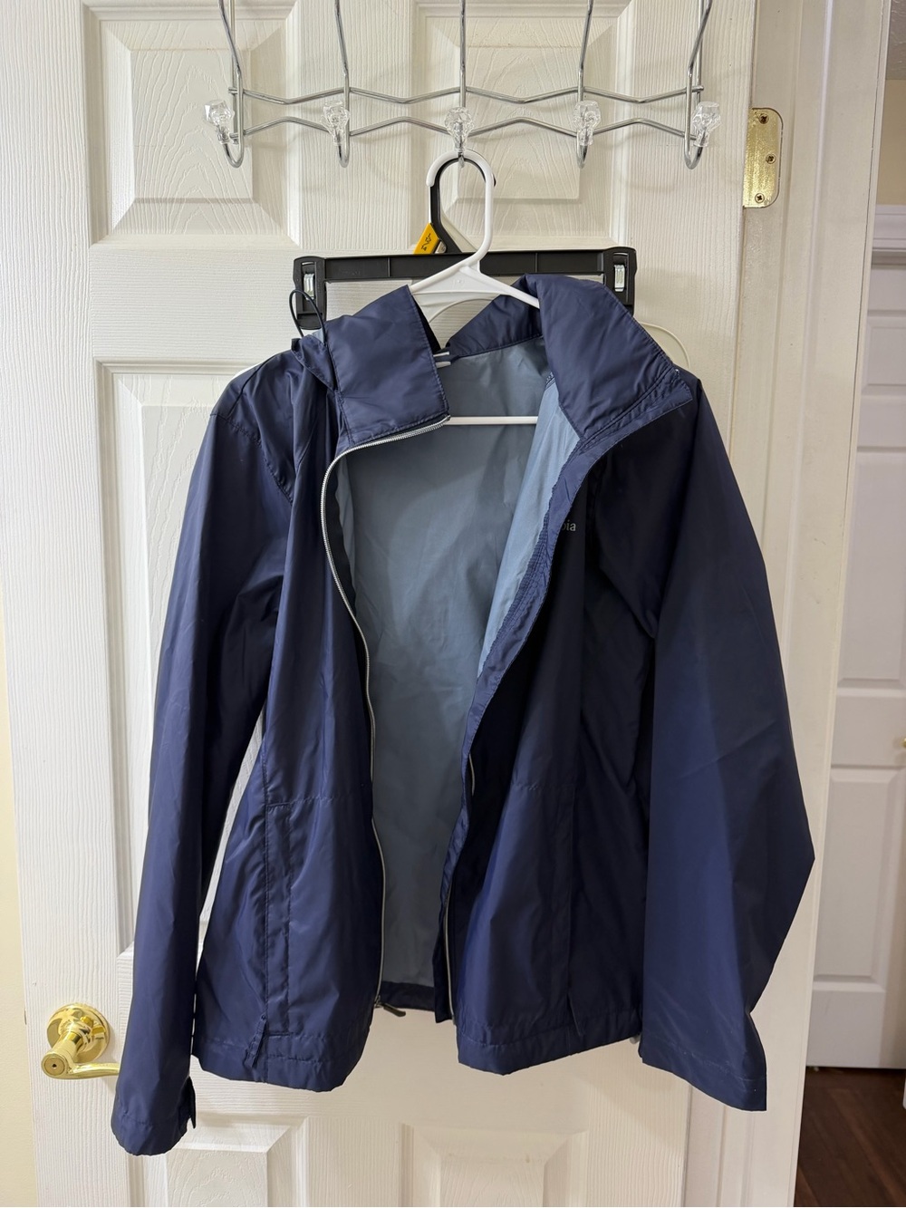 Columbia Navy Blue Women’s Waterproof Raincoat with Hood